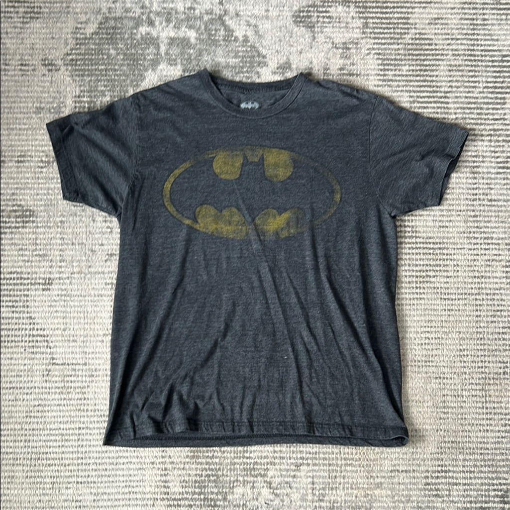 Gray Batman Logo T-Shirt